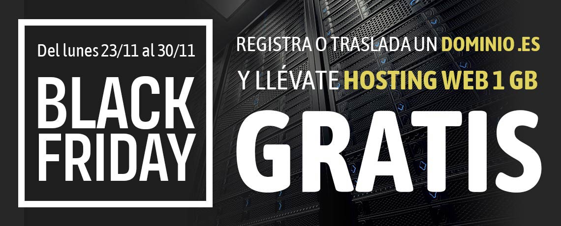 OFERTAS BLACKFRIDAY 2023 EN HOSTING Y REGISTRO DE DOMINIOS